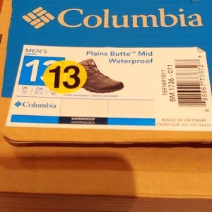 COLUMBIA mens boots, black size 13